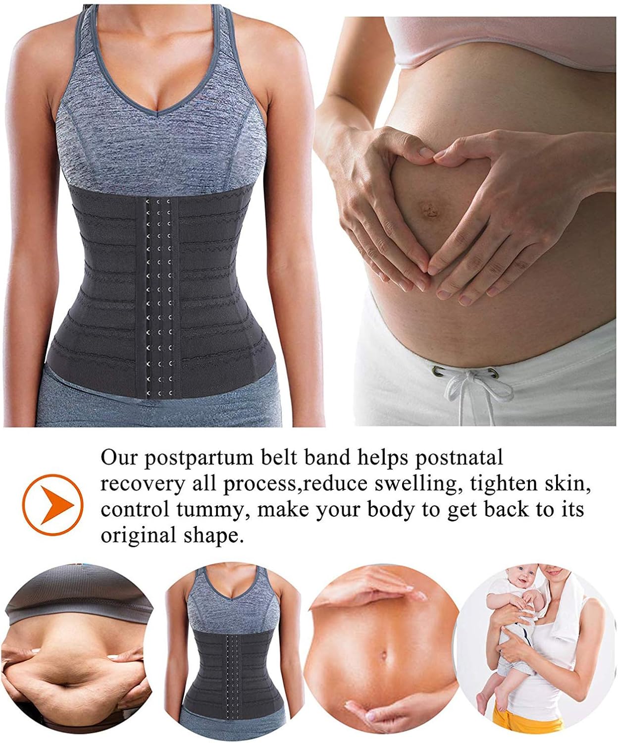 Thumbnail 5 de Bafully Women's Waist Trainer Girdle Corset: Hourglass Body Shaper for Everyday Wear
