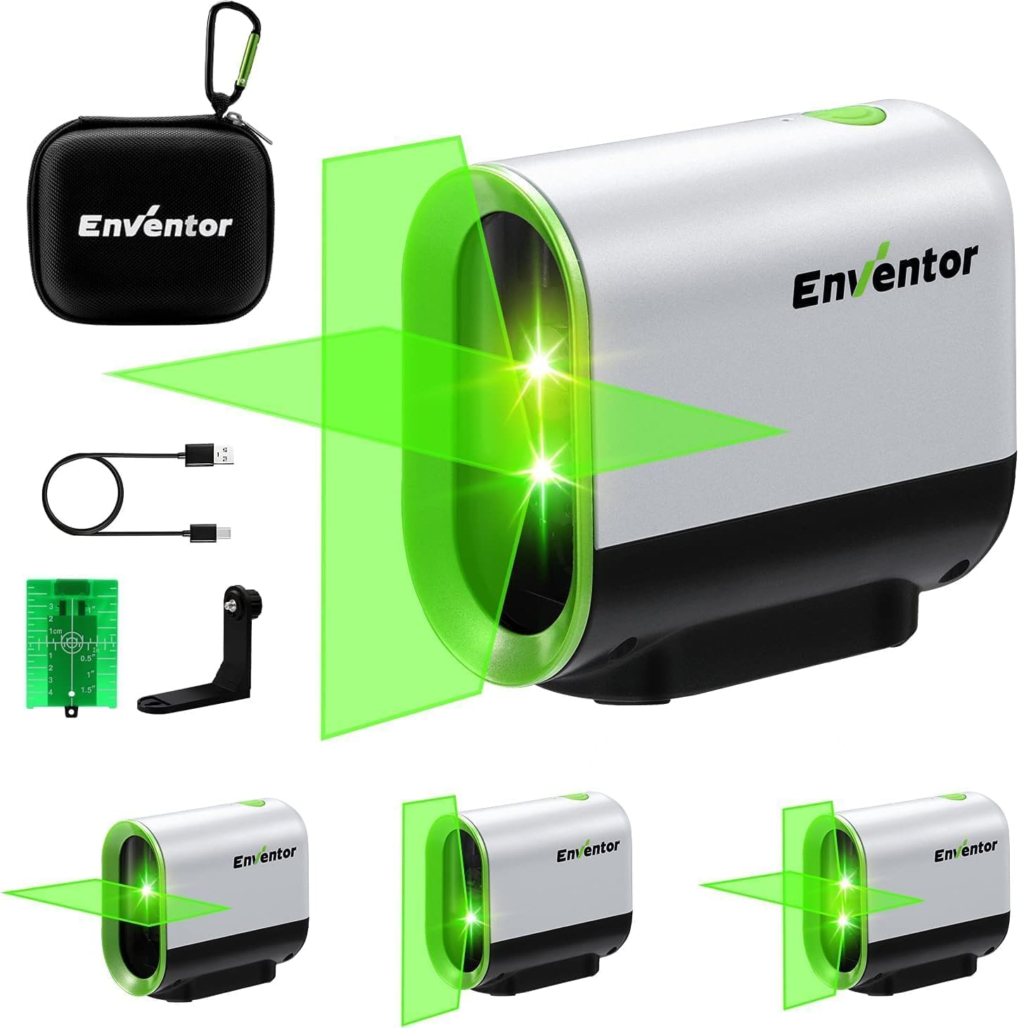 Detalle de Enventor Livella Laser 50M, linea verde