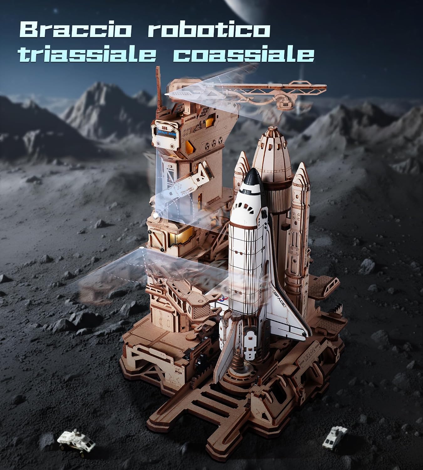 Thumbnail 4 de ROKR LKA02 Navetta Spaziale in Legno 3D