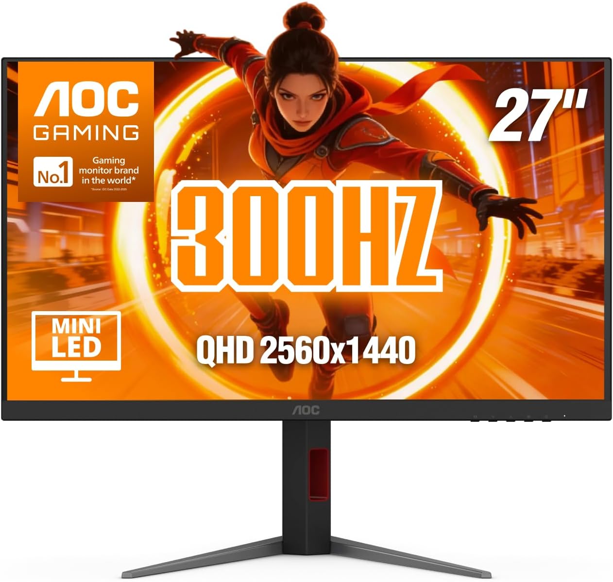 Detalle de AOC Q27G3XMN 27-Inch QHD Mini LED Gaming Monitor