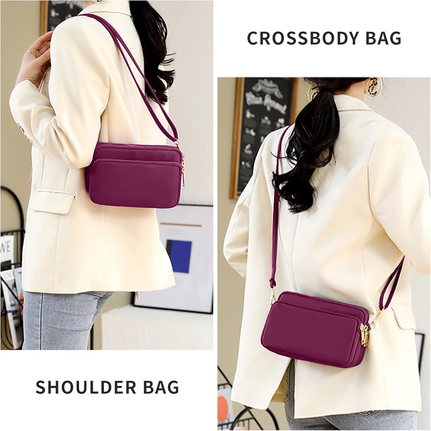 Thumbnail 6 de ModaZeal Small Crossbody Bag 20x6x13cm