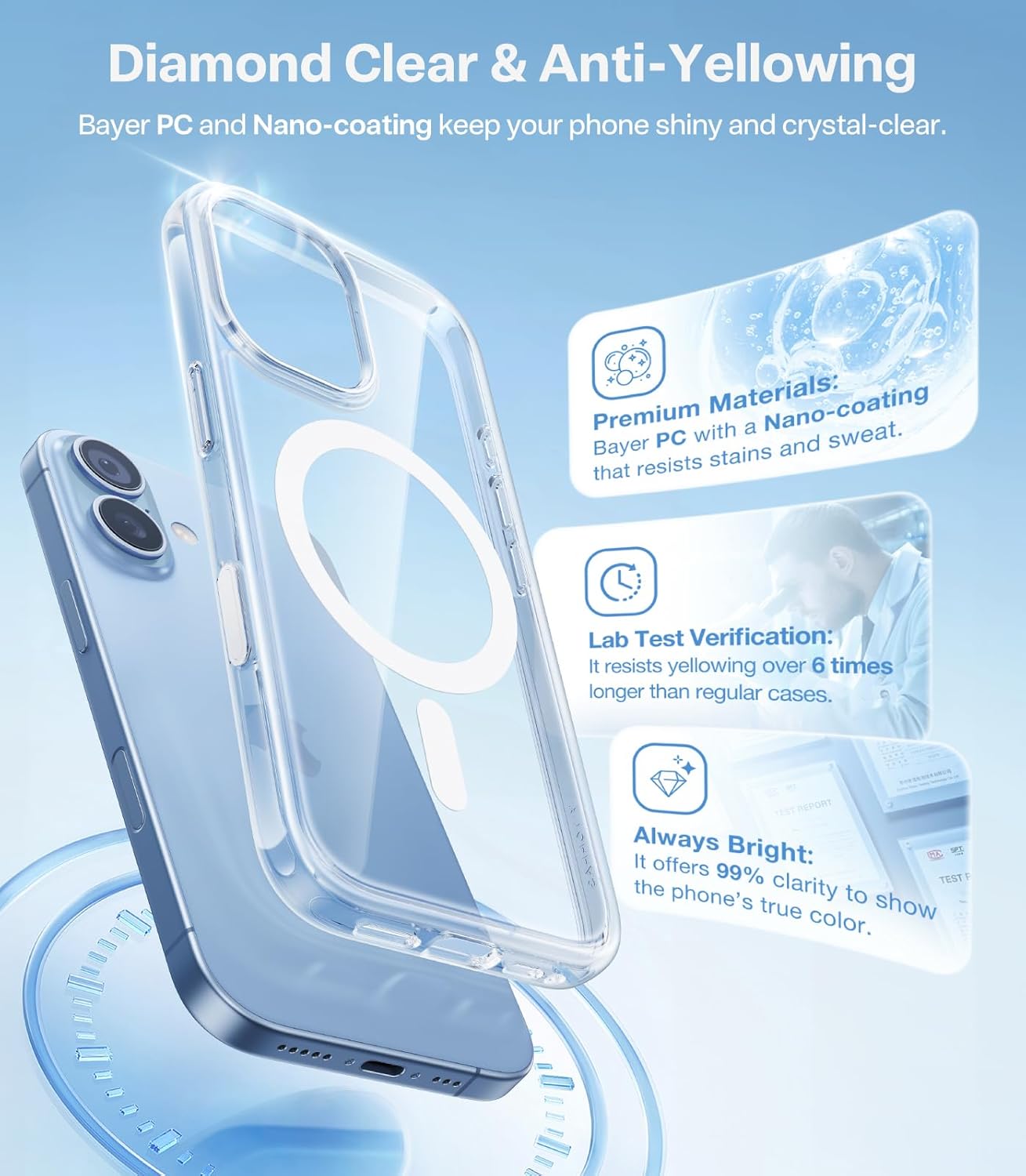 Detalle 2 de TORRAS Magnetic Shockproof iPhone 17 Case 12FT