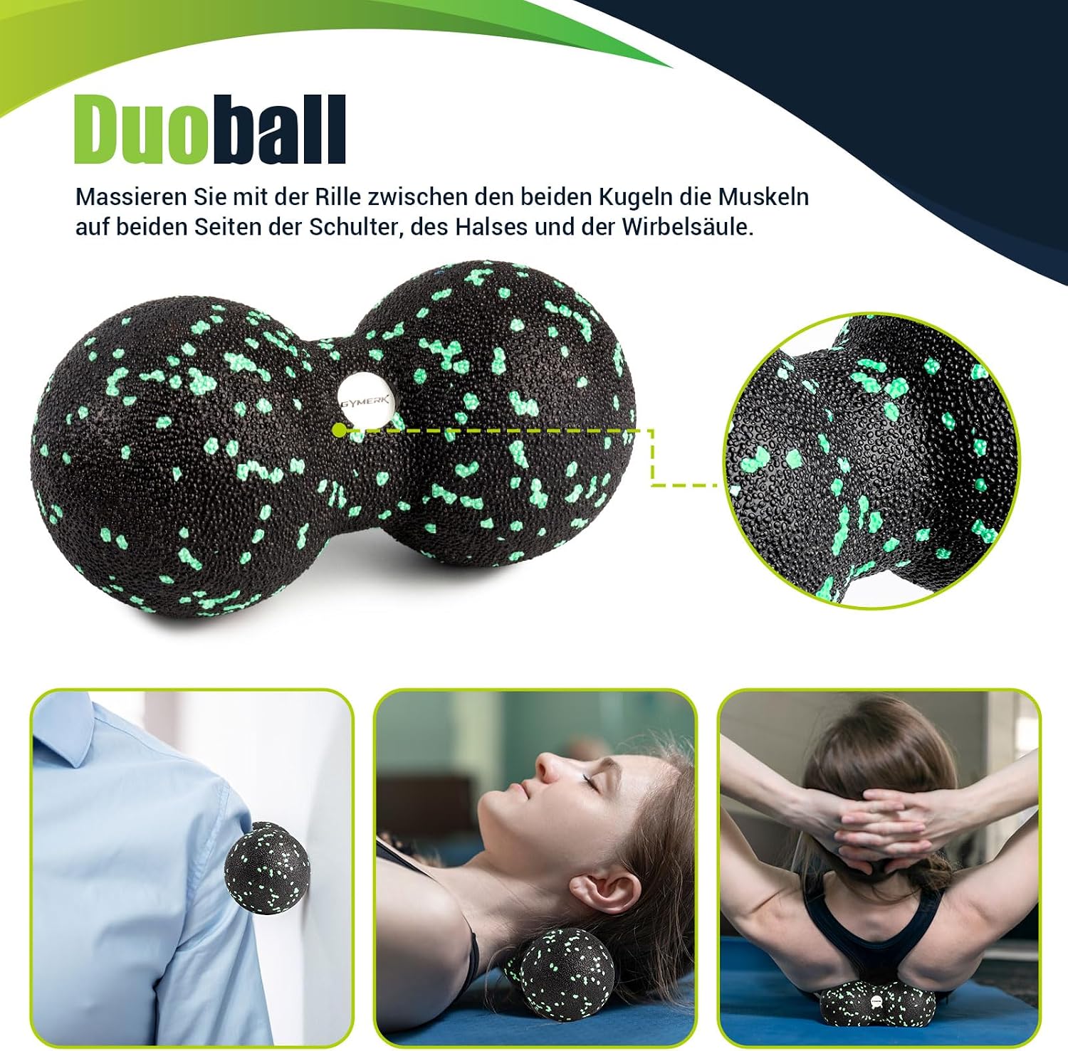 Detalle 2 de Faszienrolle Set 3D-Textur đ§