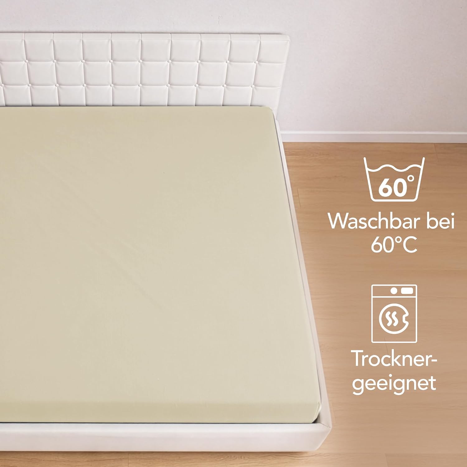 Detalle 2 de Dreamzie Spannbettlaken 200 x 200 cm Jersey