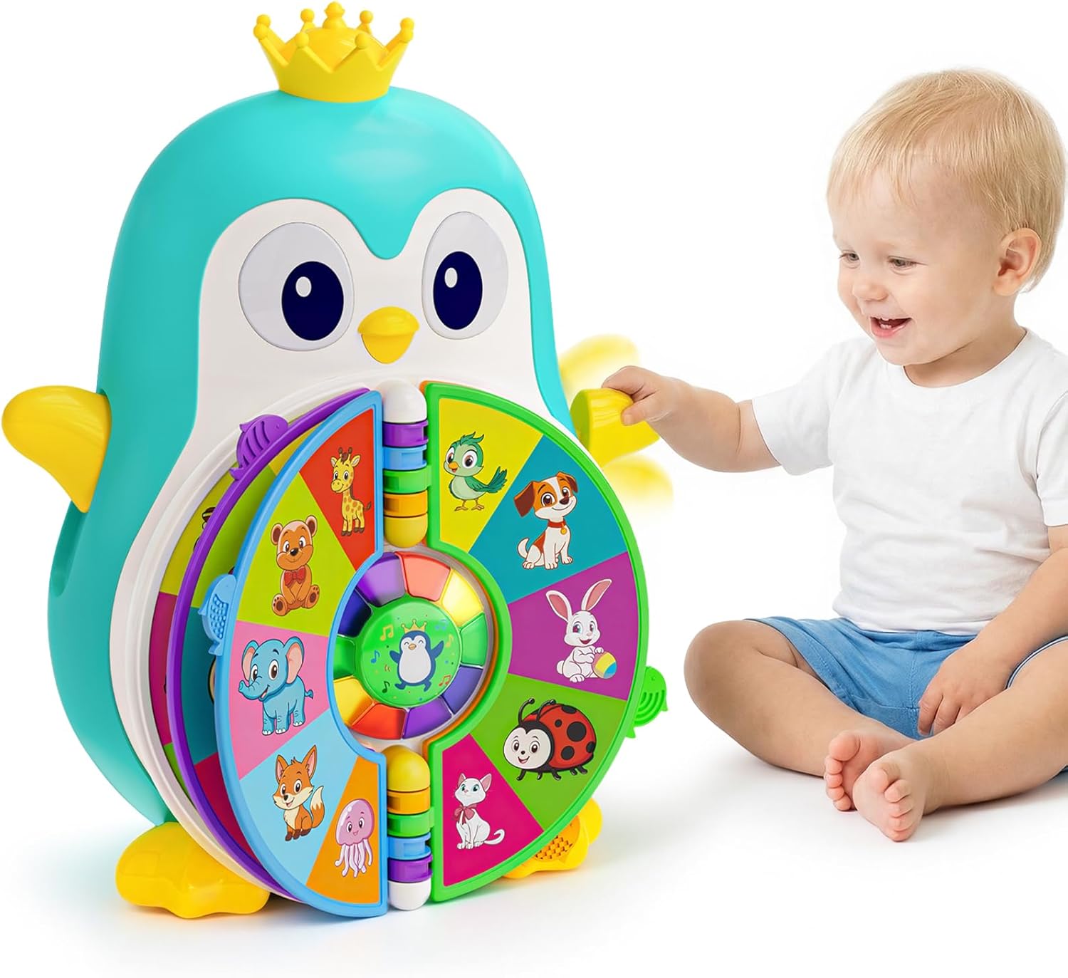 Thumbnail 6 de ToddlerCley Musical Penguin Toy: Bilingual Learning for 12–18 Months