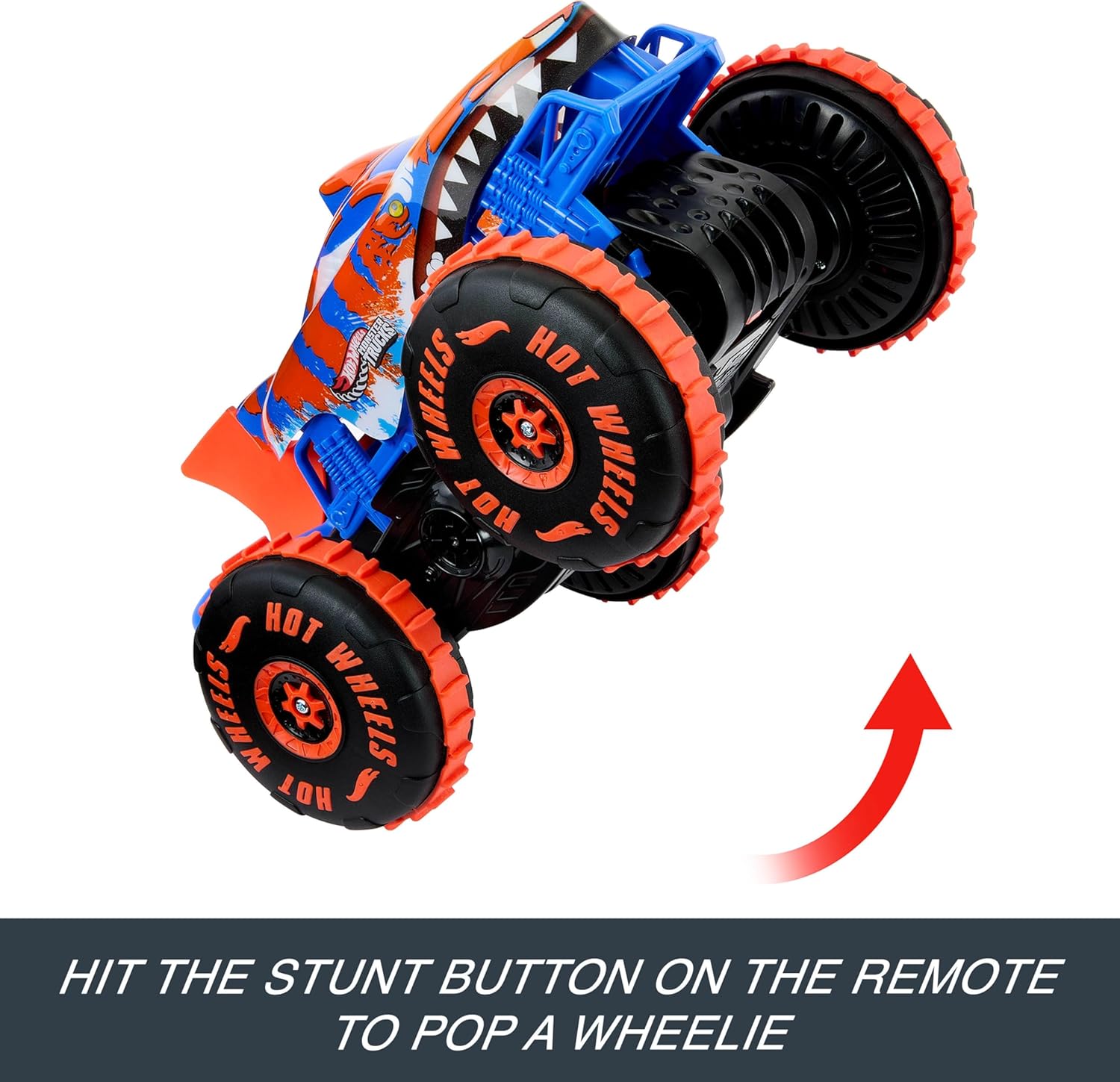 Detalle de Hot Wheels Monster Trucks RC Tiger Shark Climber 3️⃣