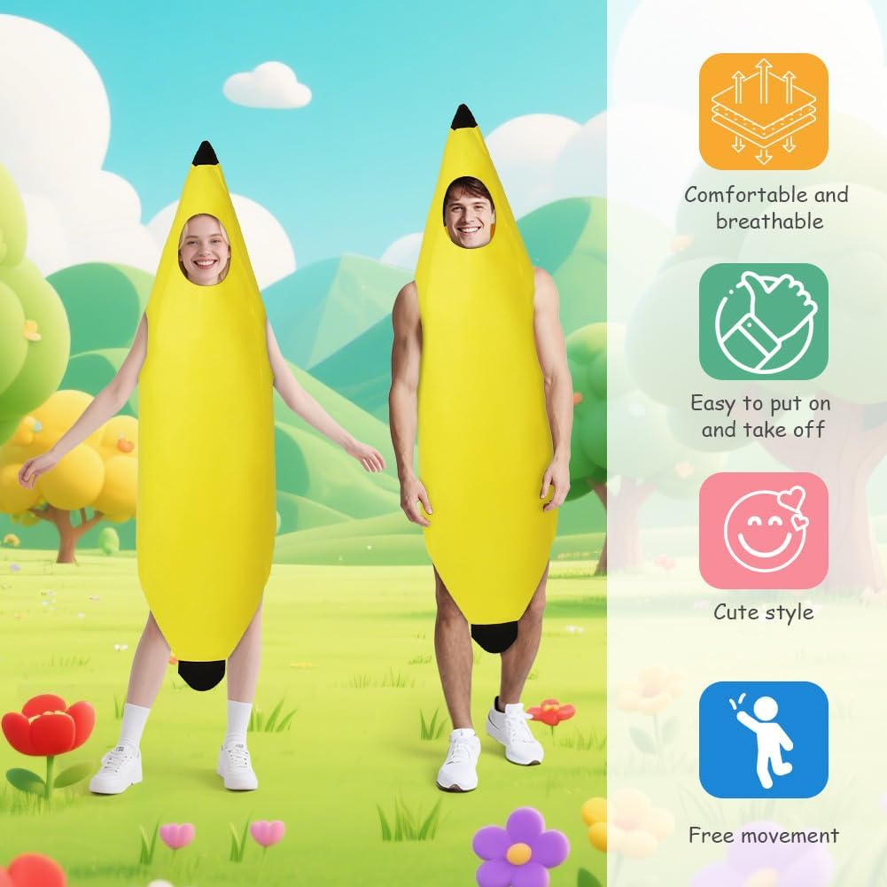 Thumbnail 2 de AYBUY Bananenkostüm 147 cm 🎭