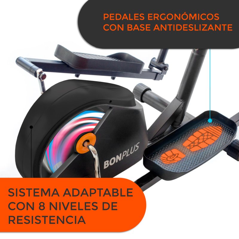 Thumbnail 1 de Bonplus Bicicleta Elíptica con 8 Niveles y Pulsómetro 🚴‍♀️