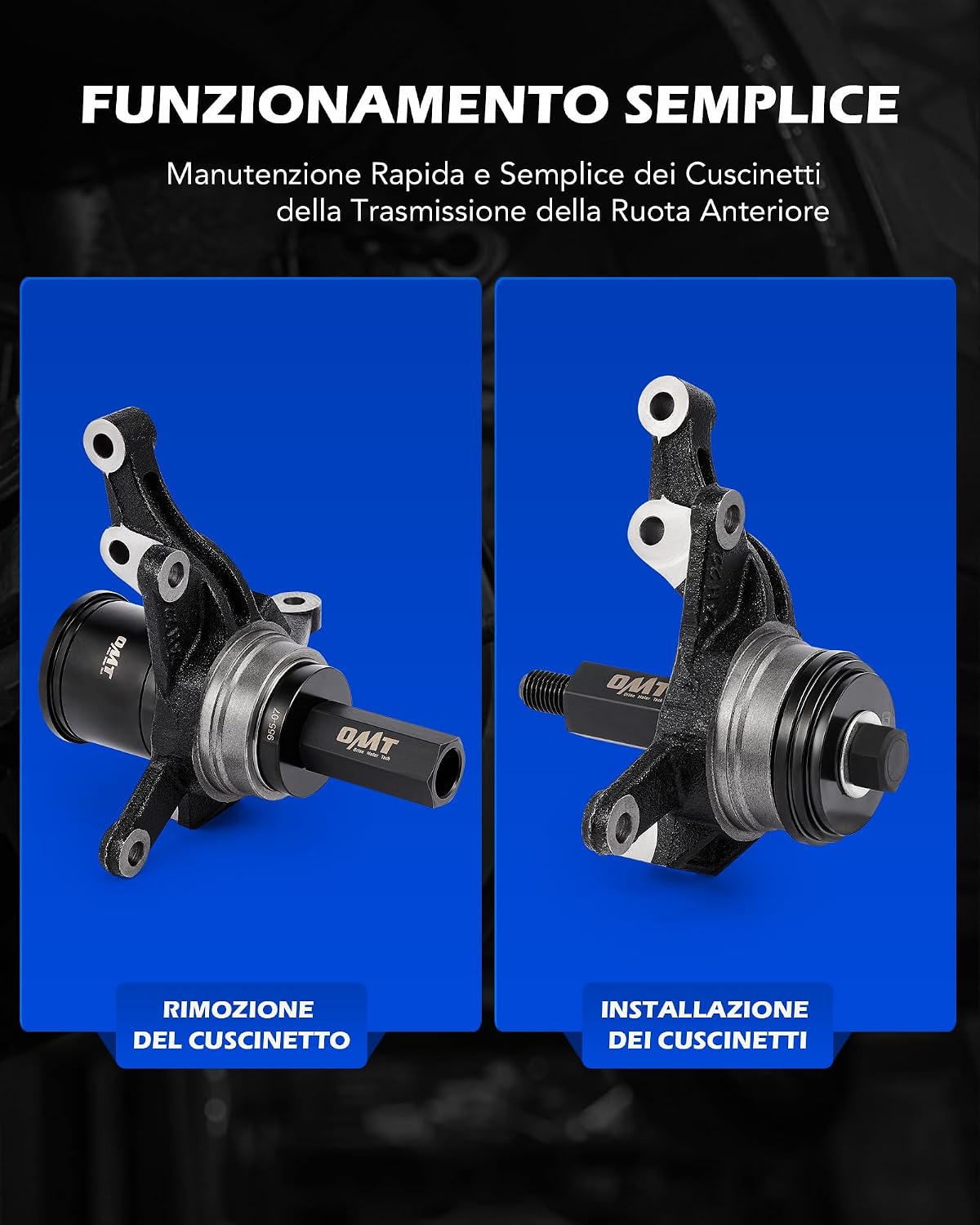 Thumbnail 6 de Orion Motor Tech 24 Pezzi Set Estrattore Cuscinetti Ruota – Rimozione e Installazione Sicura per Cuscinetti Anteriori