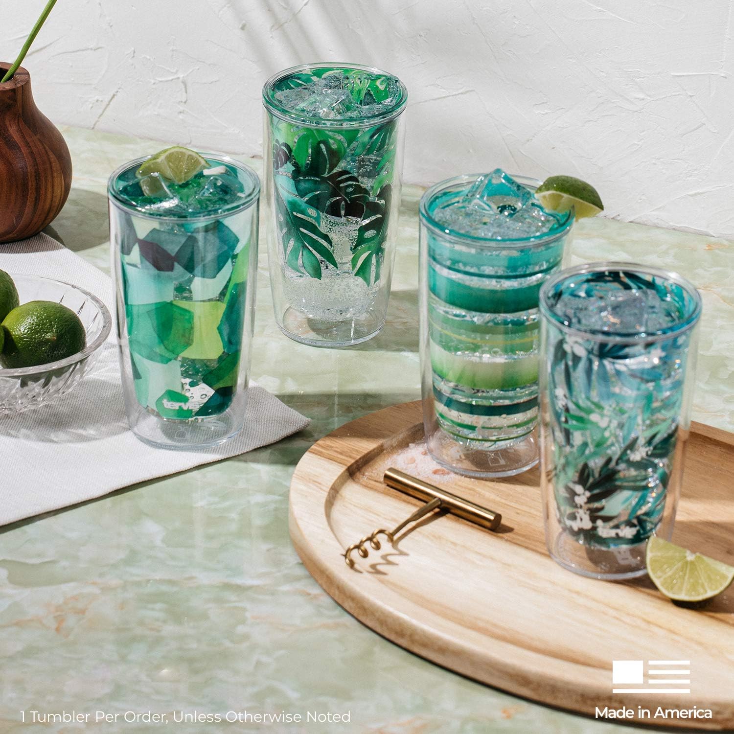 Thumbnail 6 de Tervis Double-Wall Insulated Tumbler, Crystal Nature Collection, 16 oz (Set of 4)