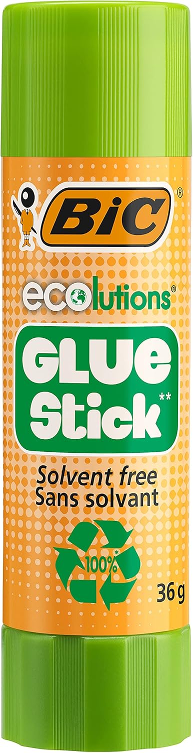 Thumbnail 1 de BIC ECOlutions Glue Stick – 36 g, Lot de 12 – Bâtons de Colle Blanche Sans Solvant