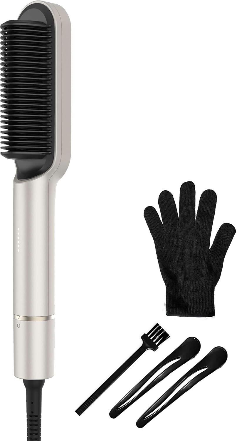 Detalle de Cecotec Spazzola lisciante InstantCare Liscia: 25 denti, 5 temperature, rivestimento ceramico e kit completo