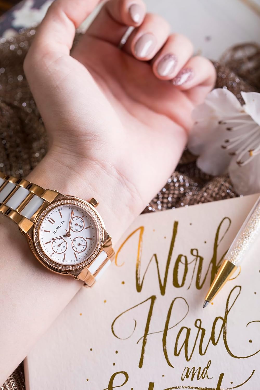 Thumbnail 5 de Orphelia Montre Femmes Quartz Multi Dial Precious Bracelet – Céramique et Lunette sertie
