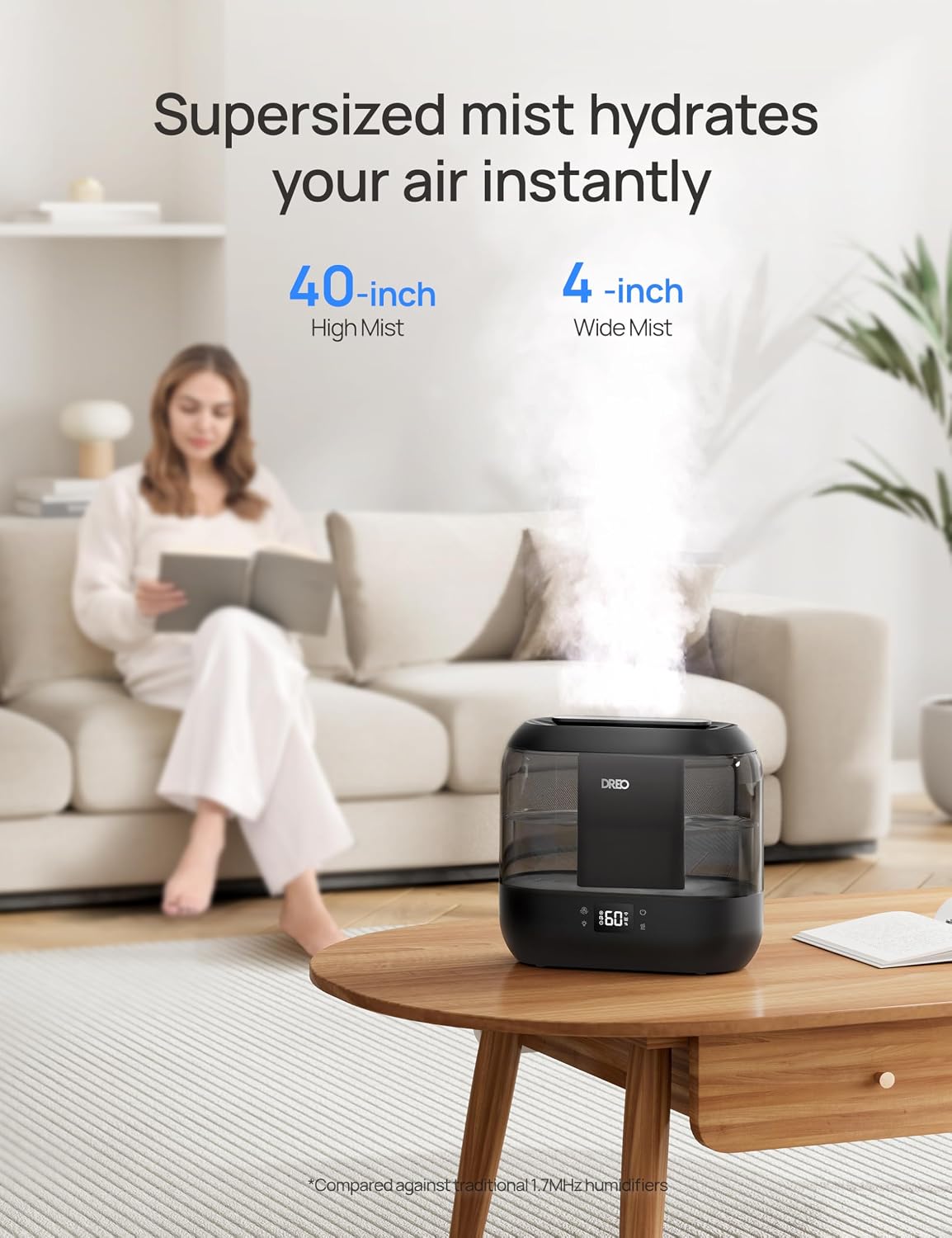 Detalle 2 de Dreo Smart Humidifier 4L for Bedroom ๐ง