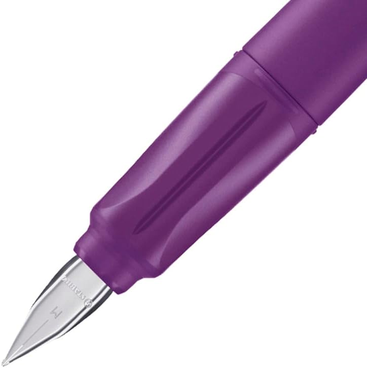 Thumbnail 1 de STABILO EASYbuddy Schulfüller M – ergonomischer Füllfederhalter mit Sichtfenster, inkl. Patrone, lila/magenta – blau (löschbar)