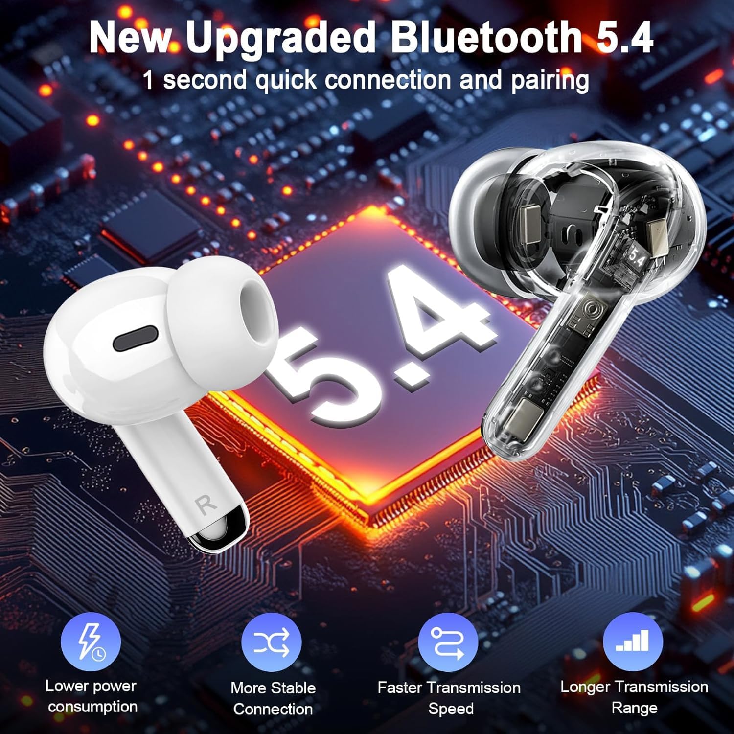 Detalle de iLove Wireless Earbuds review: Bluetooth 5.4, IP68 (IP8) and 48h playtime