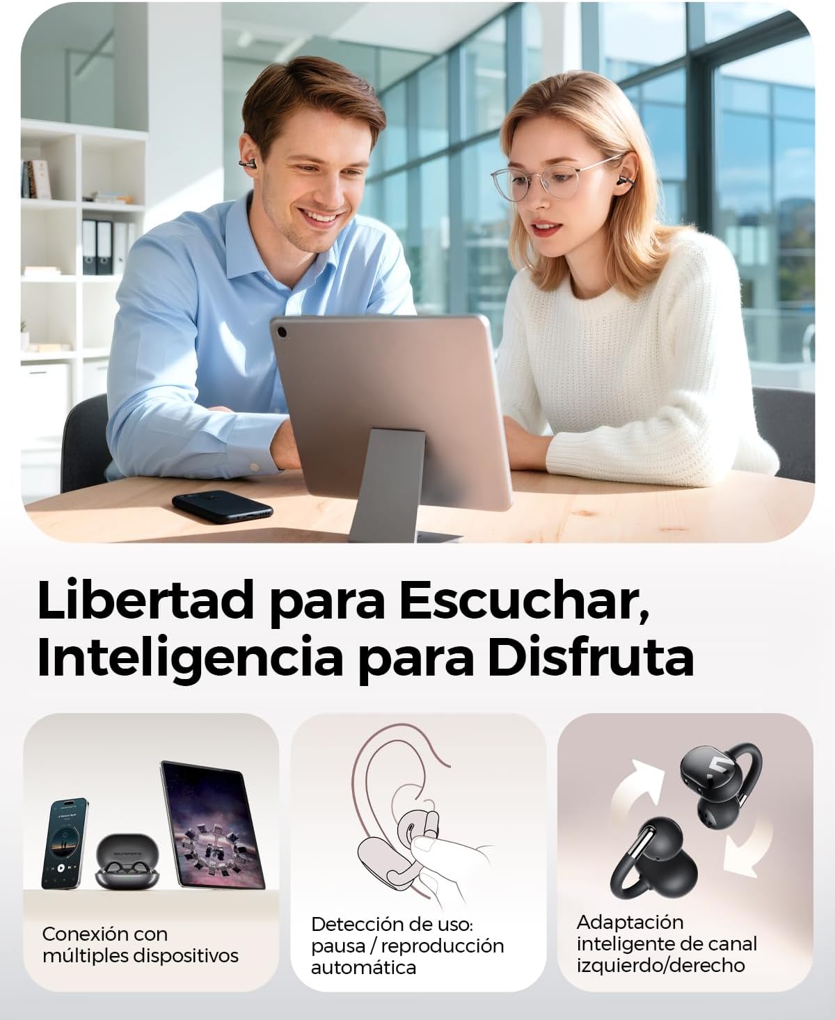 Thumbnail 6 de SoundPEATS Clip1 Auriculares abiertos 40 h