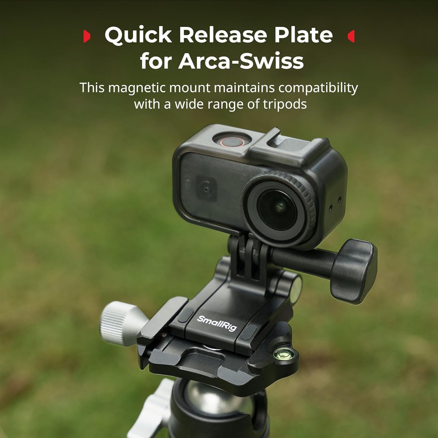 Detalle de SmallRig Supporto magnetico per action cam con piastra Arca-Swiss e attacco 1/4''-20