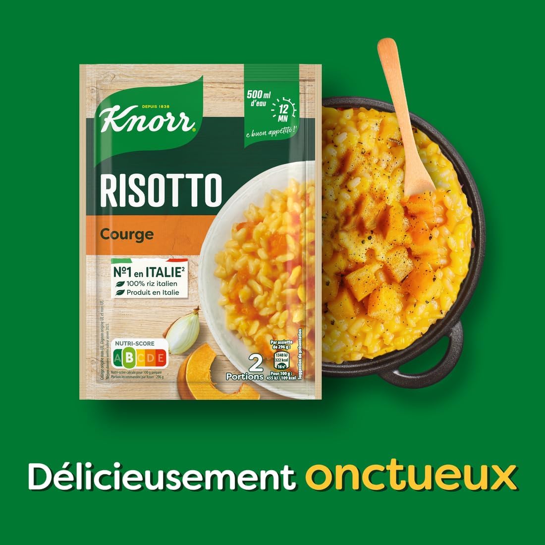 Detalle de Knorr Risotto à la Courge – plat cuisiné en 12 min, lot de 3