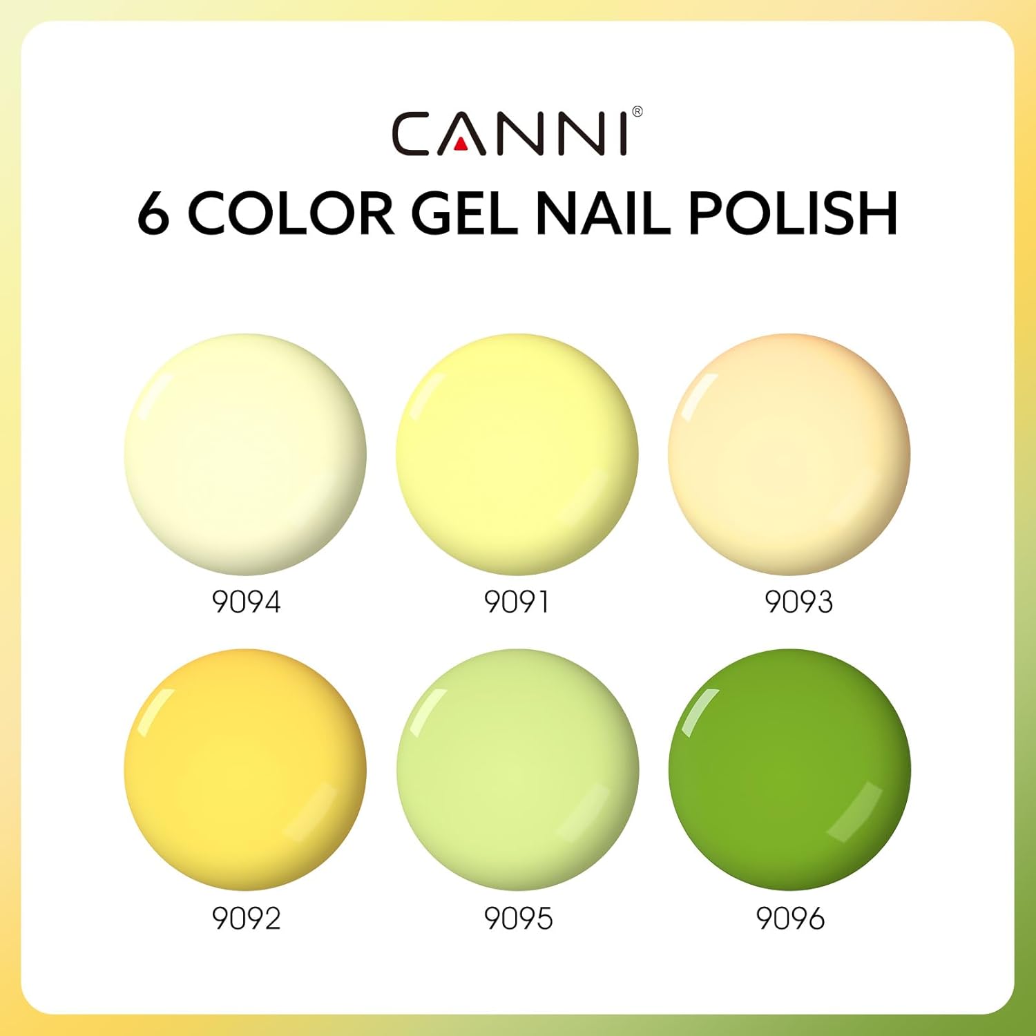 Thumbnail 1 de CANNI Pastel Gel Polish Set with 6 Colors