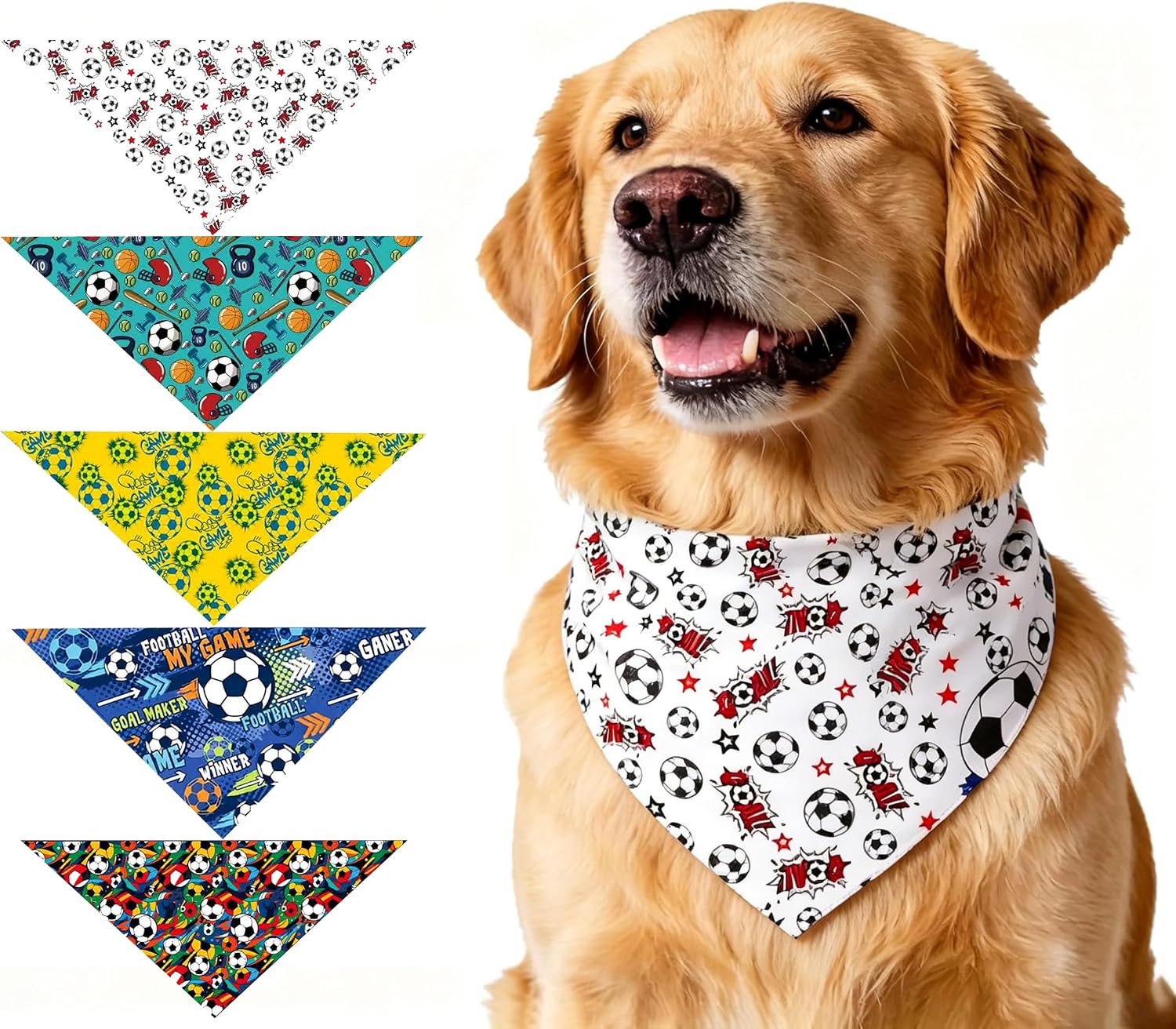 Thumbnail 5 de Dog Soccer Bandanas, Polyester