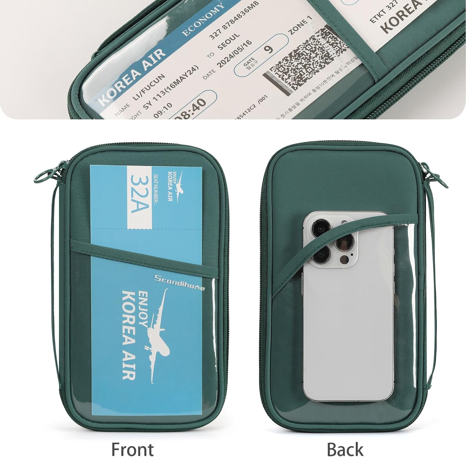 Thumbnail 6 de SEPWIK Travel Passport Wallet RFID
