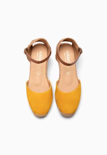 Thumbnail 6 de Espadrilles à Talon compensé en Cuir Jaune miMaO — EU 37, confort et élégance espagnole