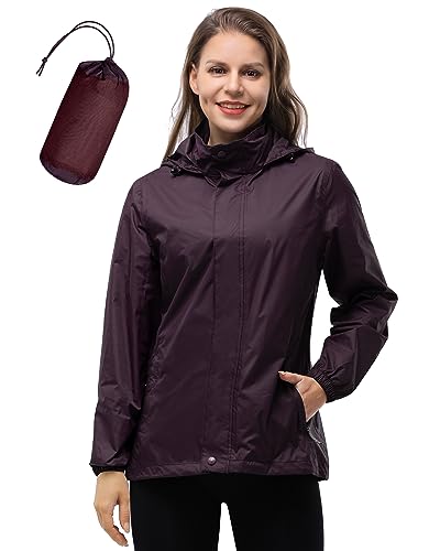 Detalle de 33,000ft Damen Regenjacke – wasserdicht, faltbar & atmungsaktiv