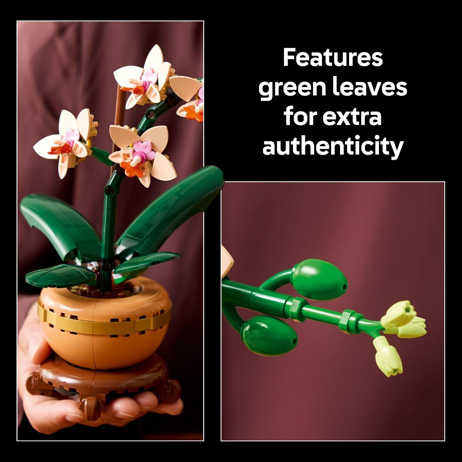 Detalle de LEGO Botanicals Mini Orchid Building Set - Artificial Orchid 10343