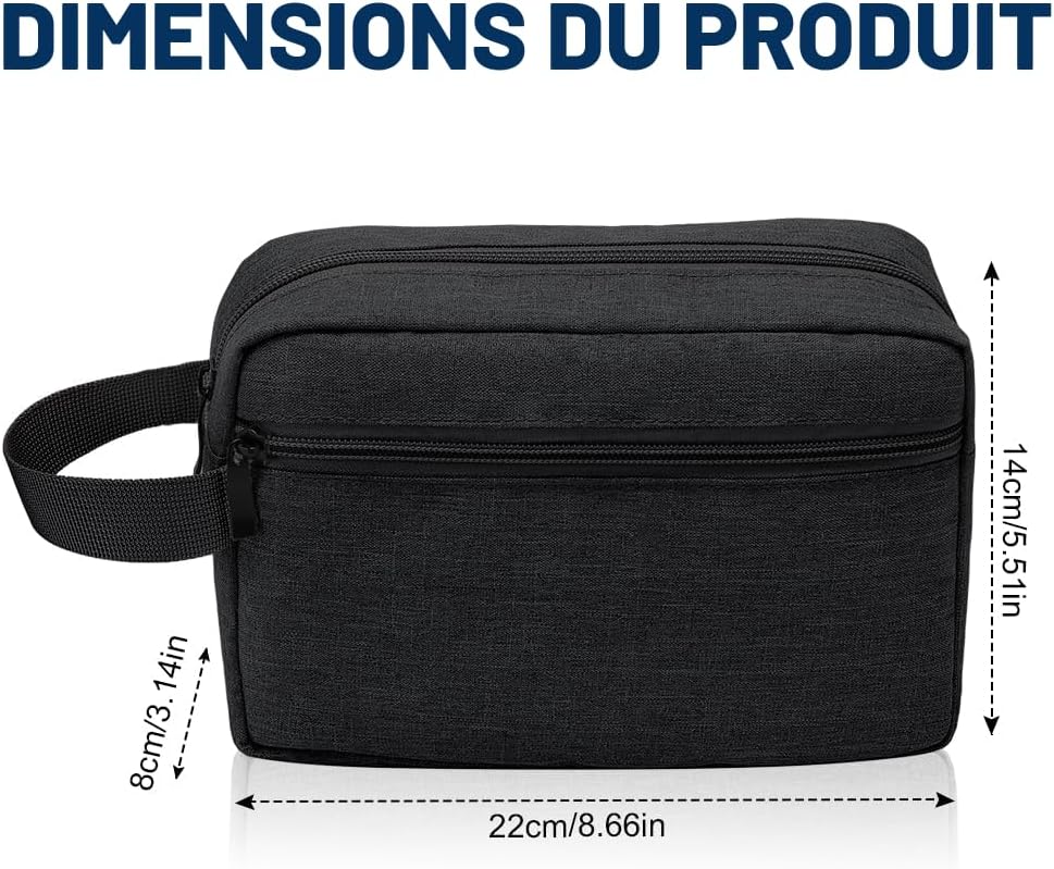 Thumbnail 1 de Aucuu Trousse de toilette imperméable de voyage homme et femme (22 × 14 × 8 cm)