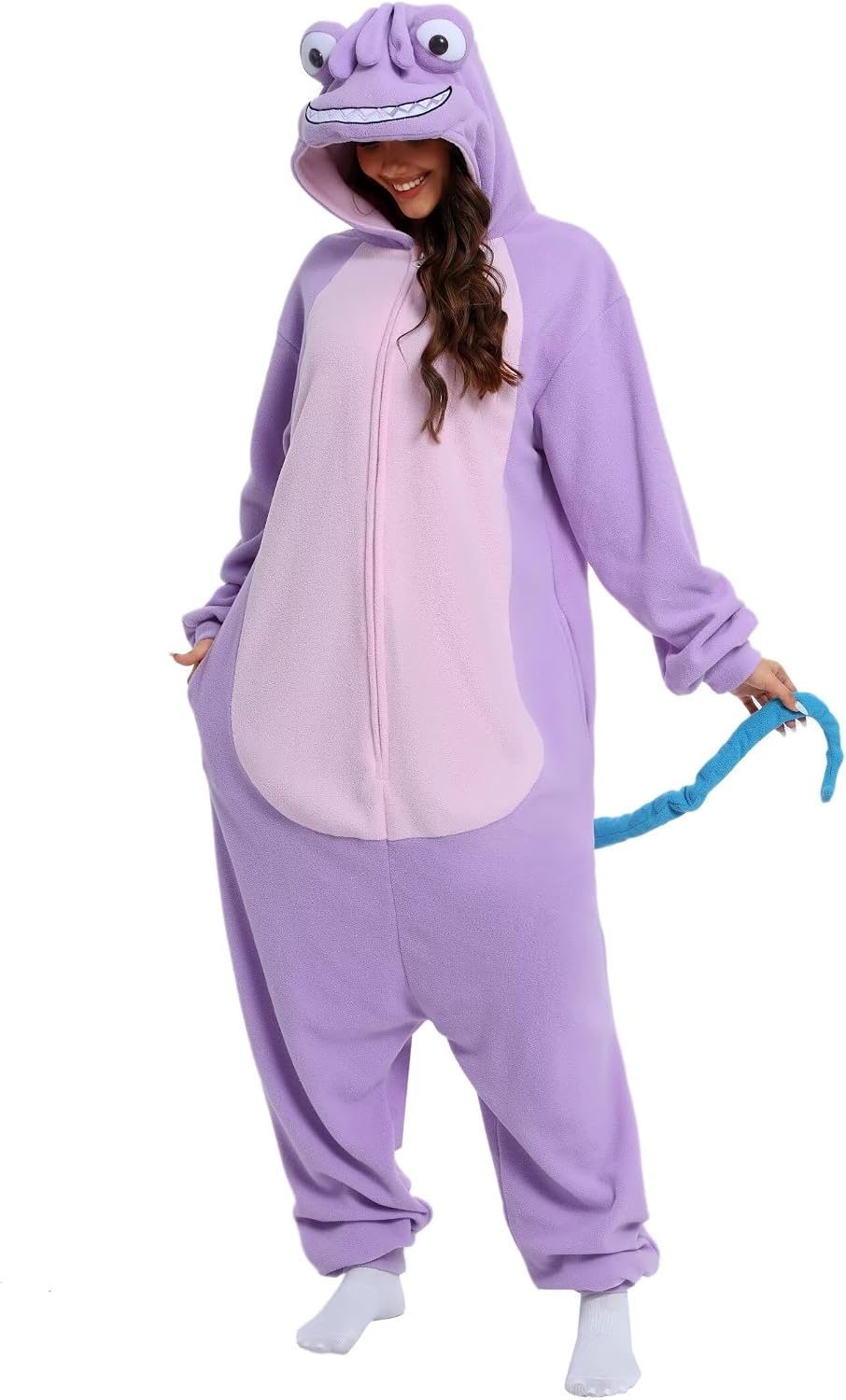 Detalle de BGOKTA Halloween Animal Onesie Pajamas for Adults, 100% Polar Fleece