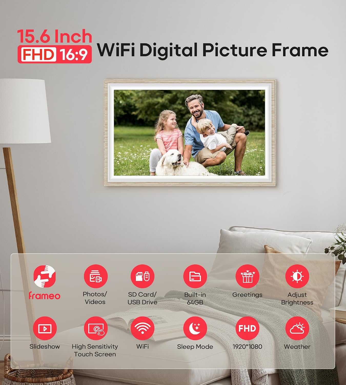 Detalle 2 de Frameo Digital Picture Frame 64GB