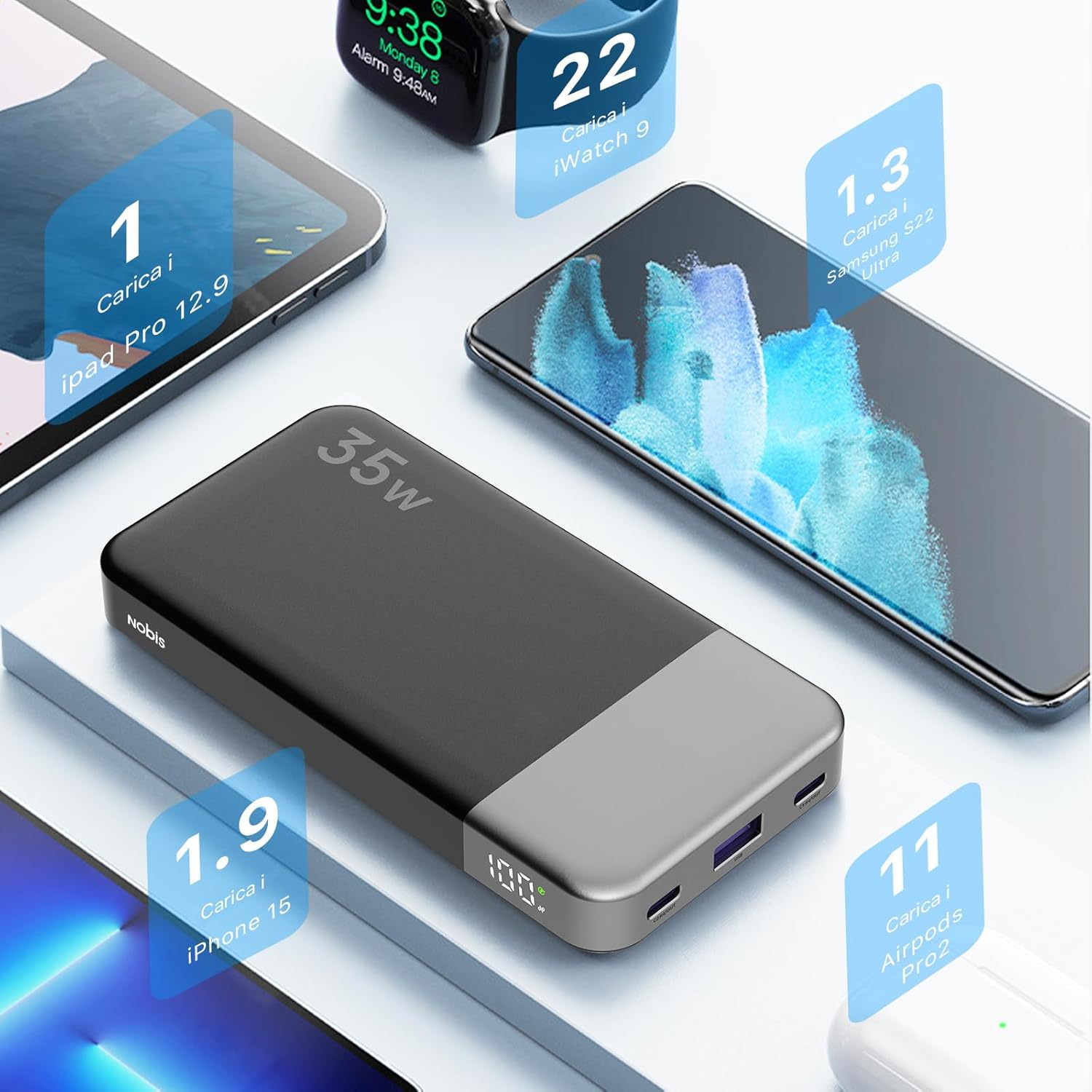 Thumbnail 6 de NOBIS Power Bank 10000mAh 35W