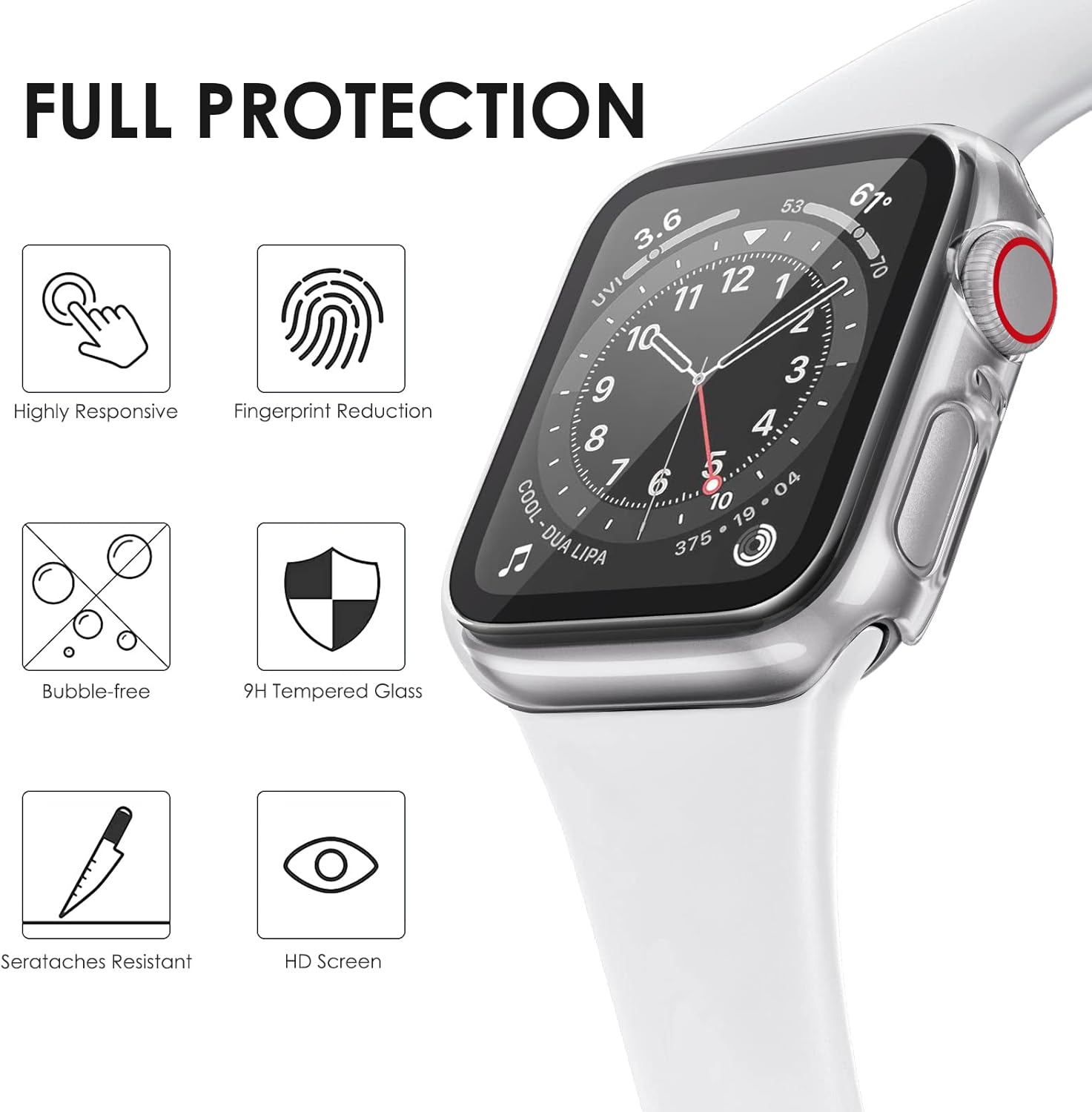 Detalle de Tuocal 2 Pack Hard PC Case for 45mm iWatch