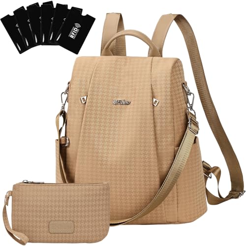 Detalle de Mochila Eshow antirrobo para mujer, convertible en bandolera o bolso de mano
