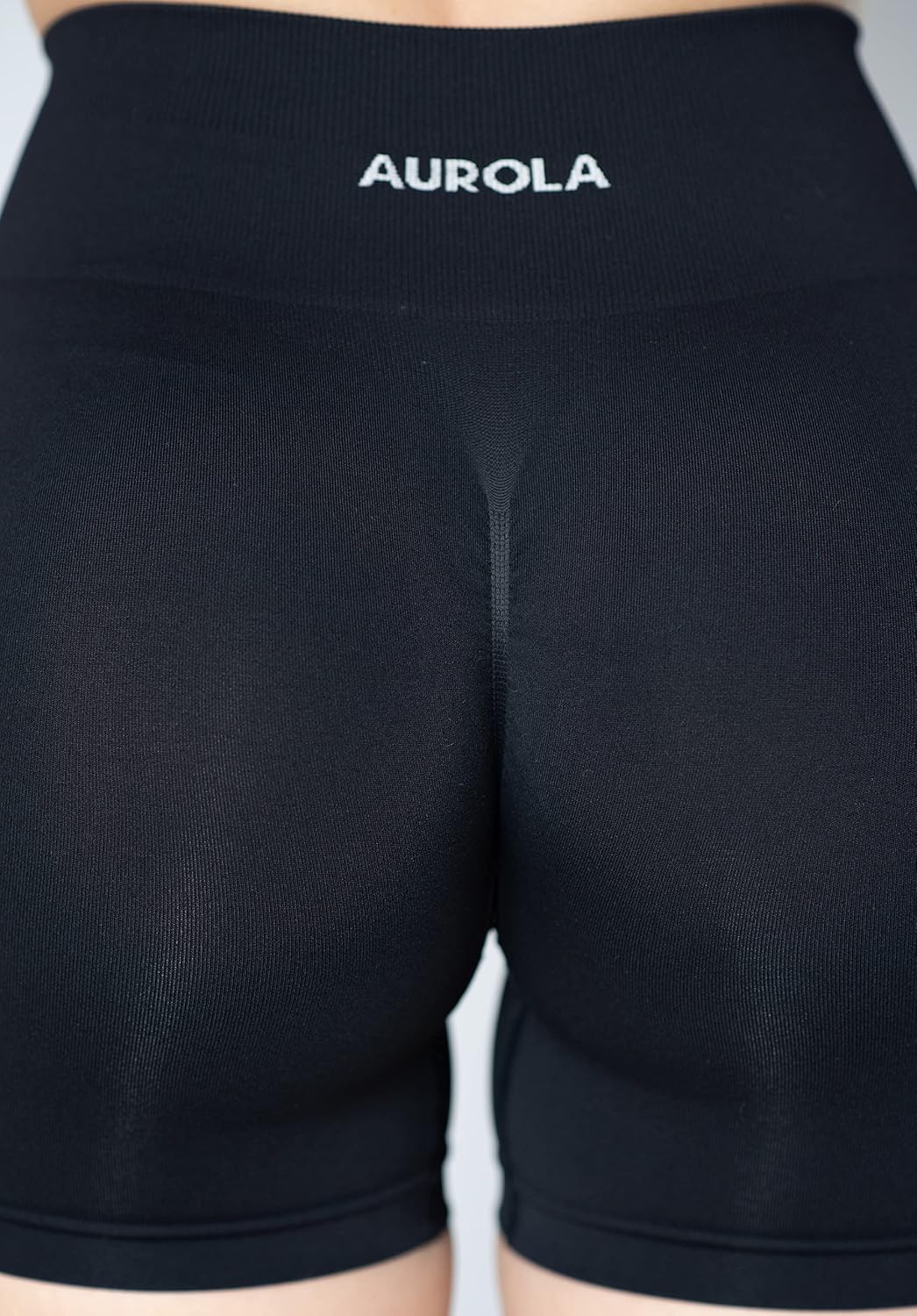 Detalle de AUROLA Dream Collection Women’s Workout Shorts (High Waist, Scrunch Butt, Seamless)
