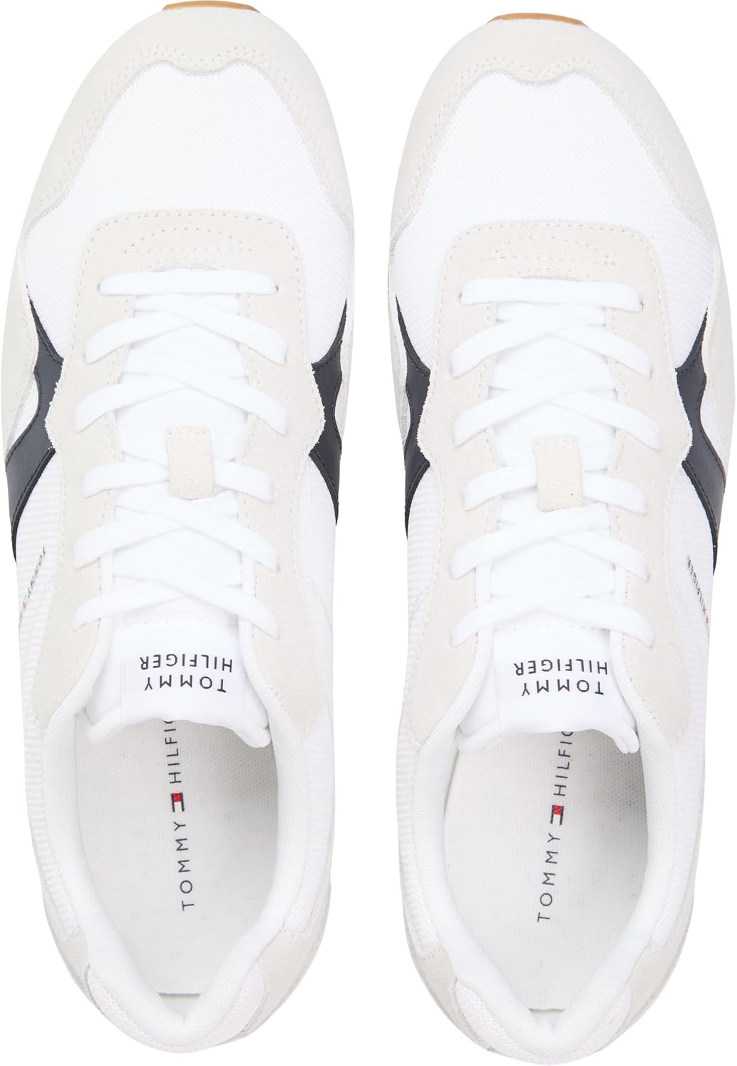 Detalle 2 de Tommy Hilfiger Men’s Runner Icon Mix Low Top Trainers (FM0FM05679)