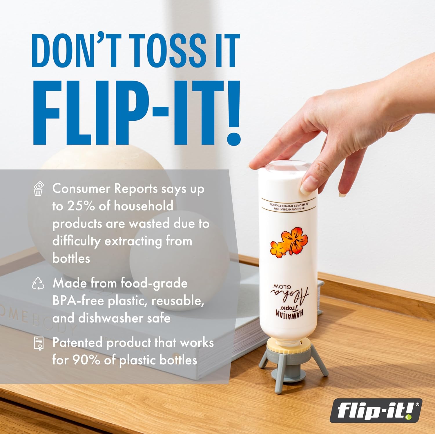 Thumbnail 1 de Flip-It! FL4X2HBB Bottle Emptying Kit with 2 Stands and 6 Adapters