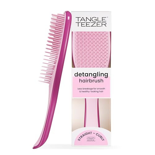 Detalle de Tangle Teezer Ultimate Detangler – Brosse démêlante à picots doubles framboise rouge