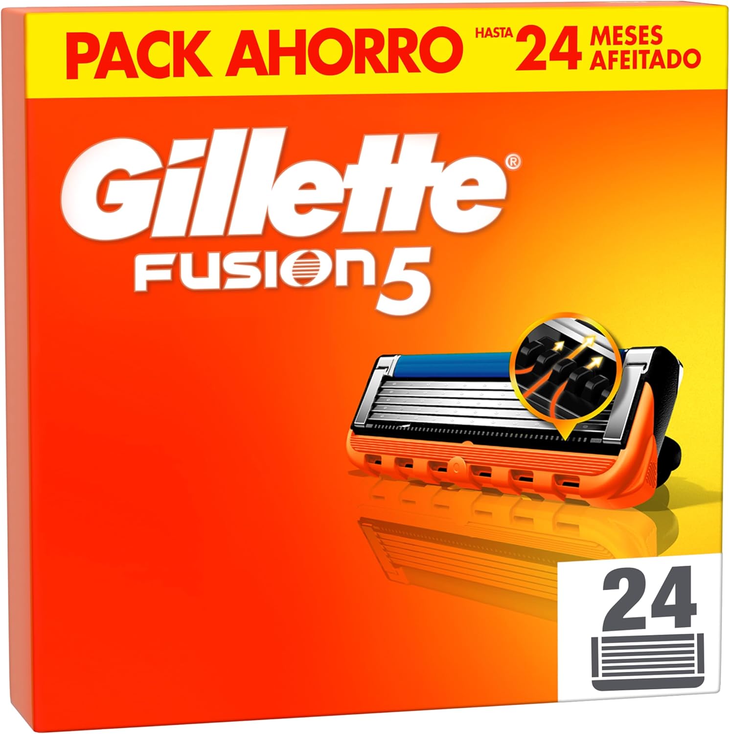 Detalle de Gillette Fusion5 Pack 24 Recambios
