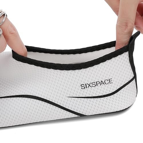Thumbnail 1 de Sixspace Badeschuhe Damen & Herren Weiss 38 EU – Wasserschuhe mit rutschfester Sohle