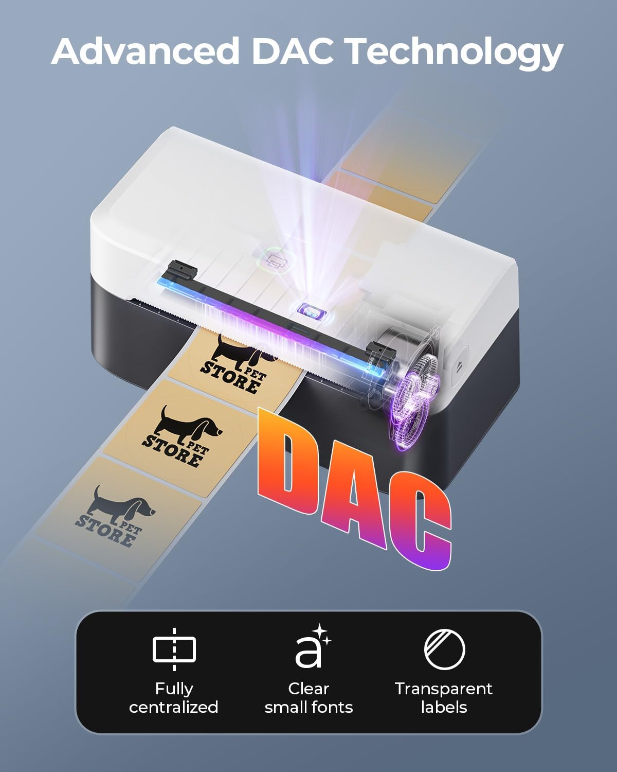 Detalle de MUNBYN 4x6 Bluetooth shipping label printer