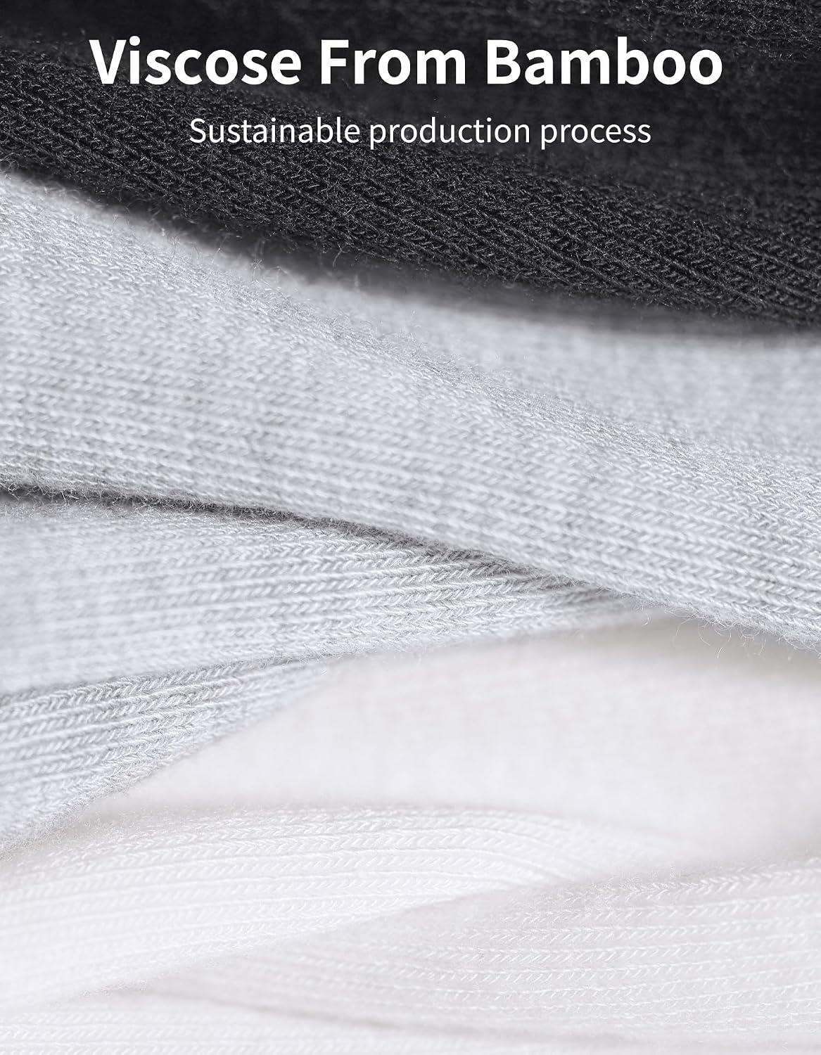 Detalle 2 de CLOSEMATE 6 Pairs Bamboo Viscose Trainer Ankle Socks – Breathable, Non-Slip & Reinforced