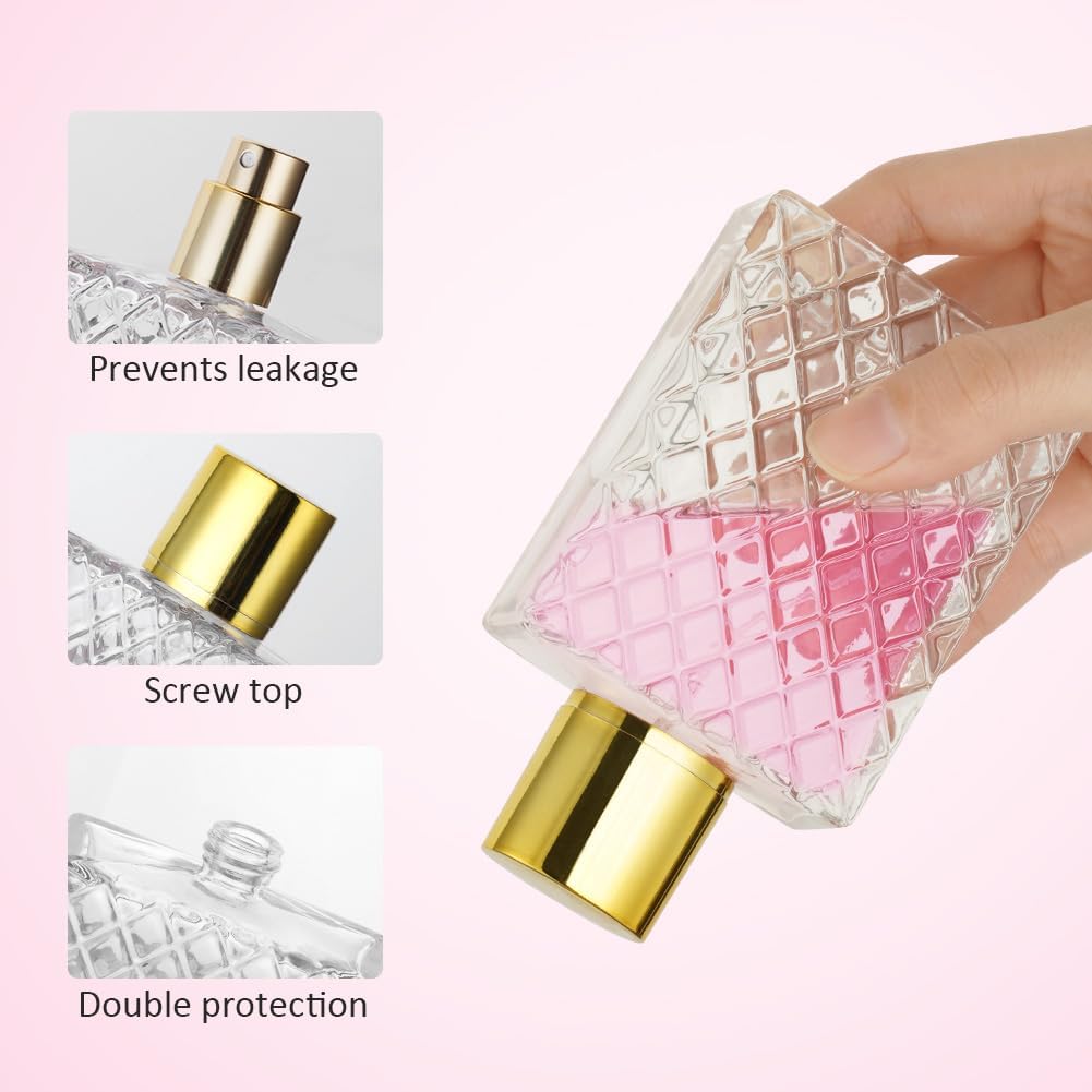 Thumbnail 3 de LOPHE Parfümzerstäuber 100 ml (2er-Set) im Gitterstil – nachfüllbare Reise-Sprühflaschen