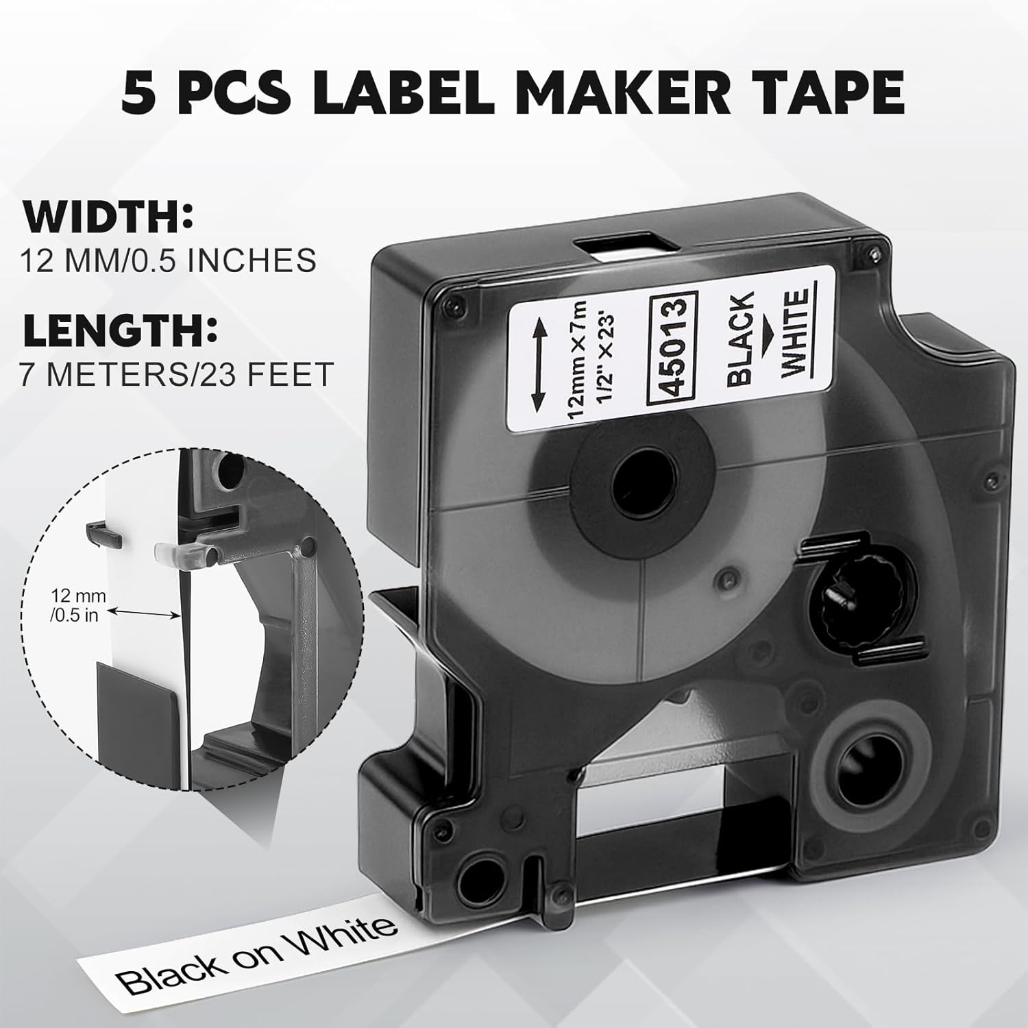 Thumbnail 2 de 5 Stücke Etikettenband 12 mm 📎