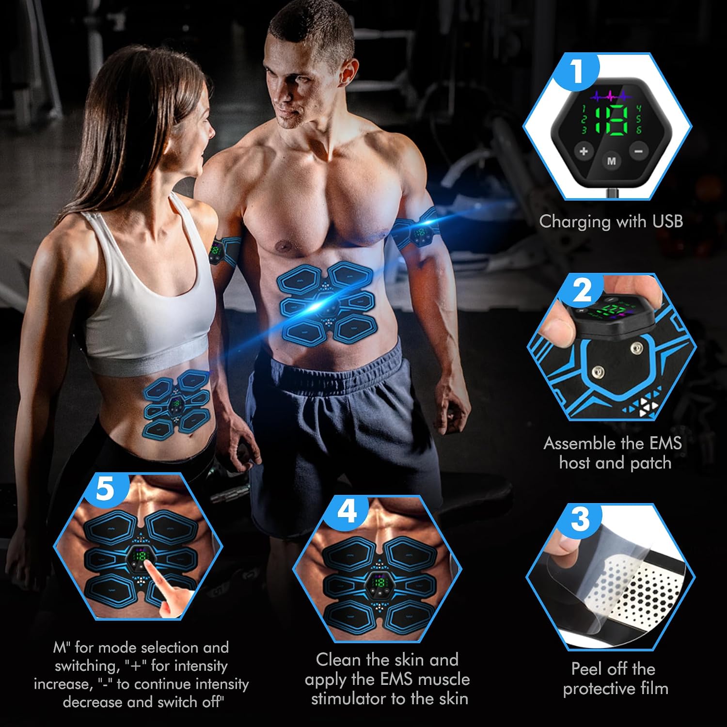 Detalle 2 de iWarmbase EMS Muscle Stimulator | Ab Trainer and Full Body Toning Belt