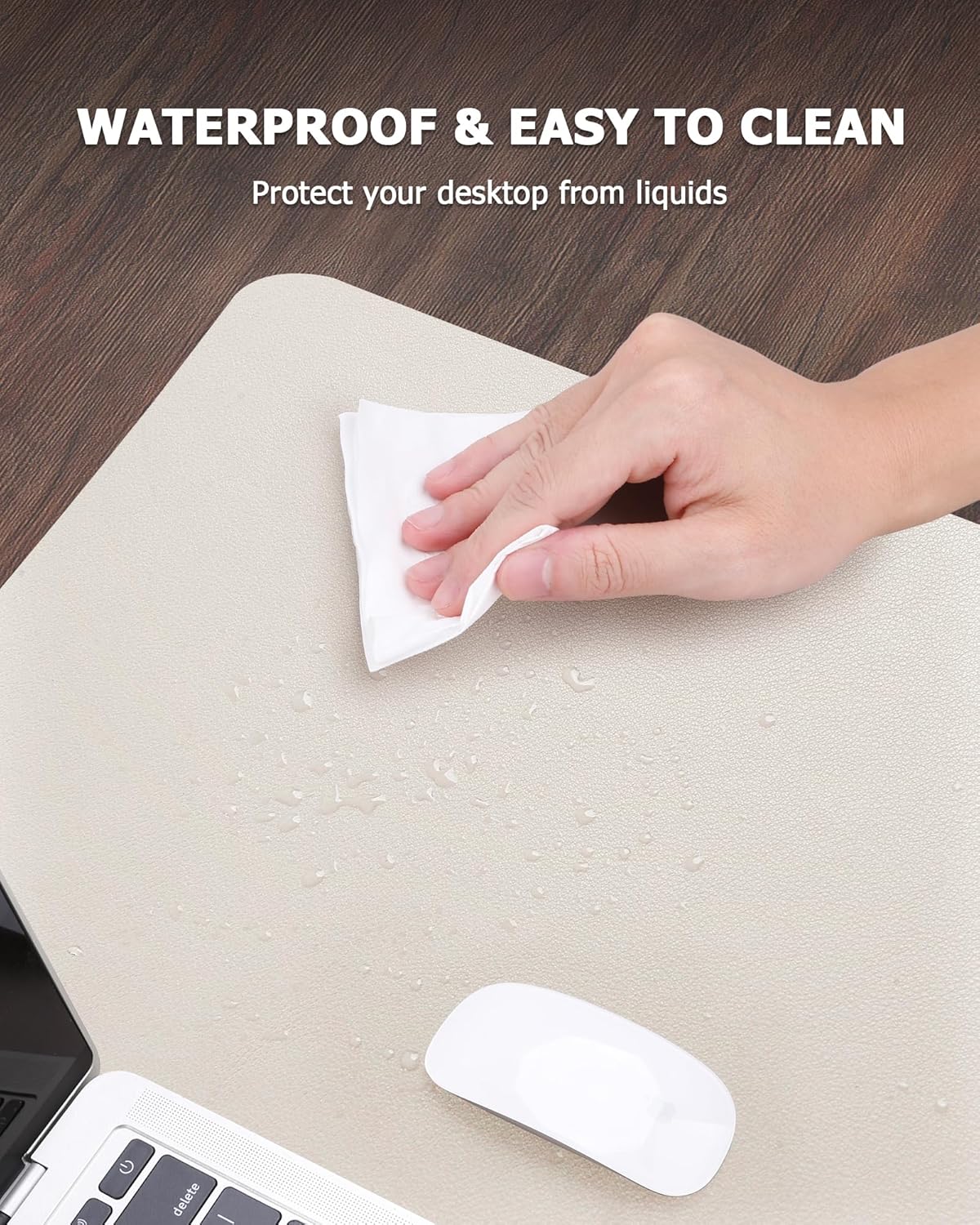 Thumbnail 4 de MOLMO Non-Slip Desk Mat (Waterproof) – Grey, large 100 x 43 cm desk & mouse pad