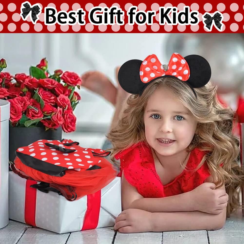 Thumbnail 6 de ACWOO Ragazza Minnie Pois Abito Principessa 4 pezzi