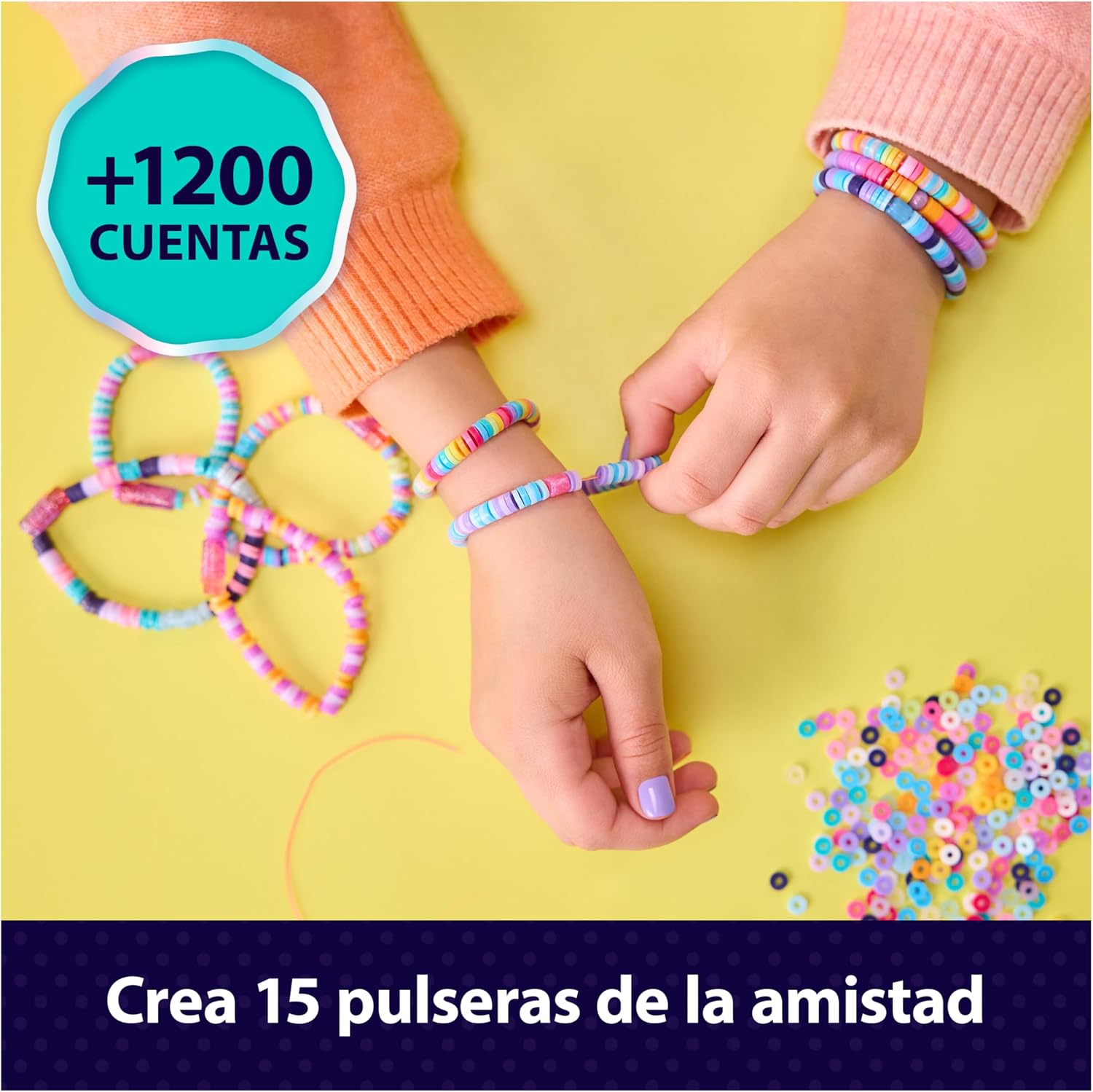 Thumbnail 2 de Cool MAKER Estudio de Pulseras Heishi: kit completo para crear 15 pulseras con bolígrafo recogecuentas