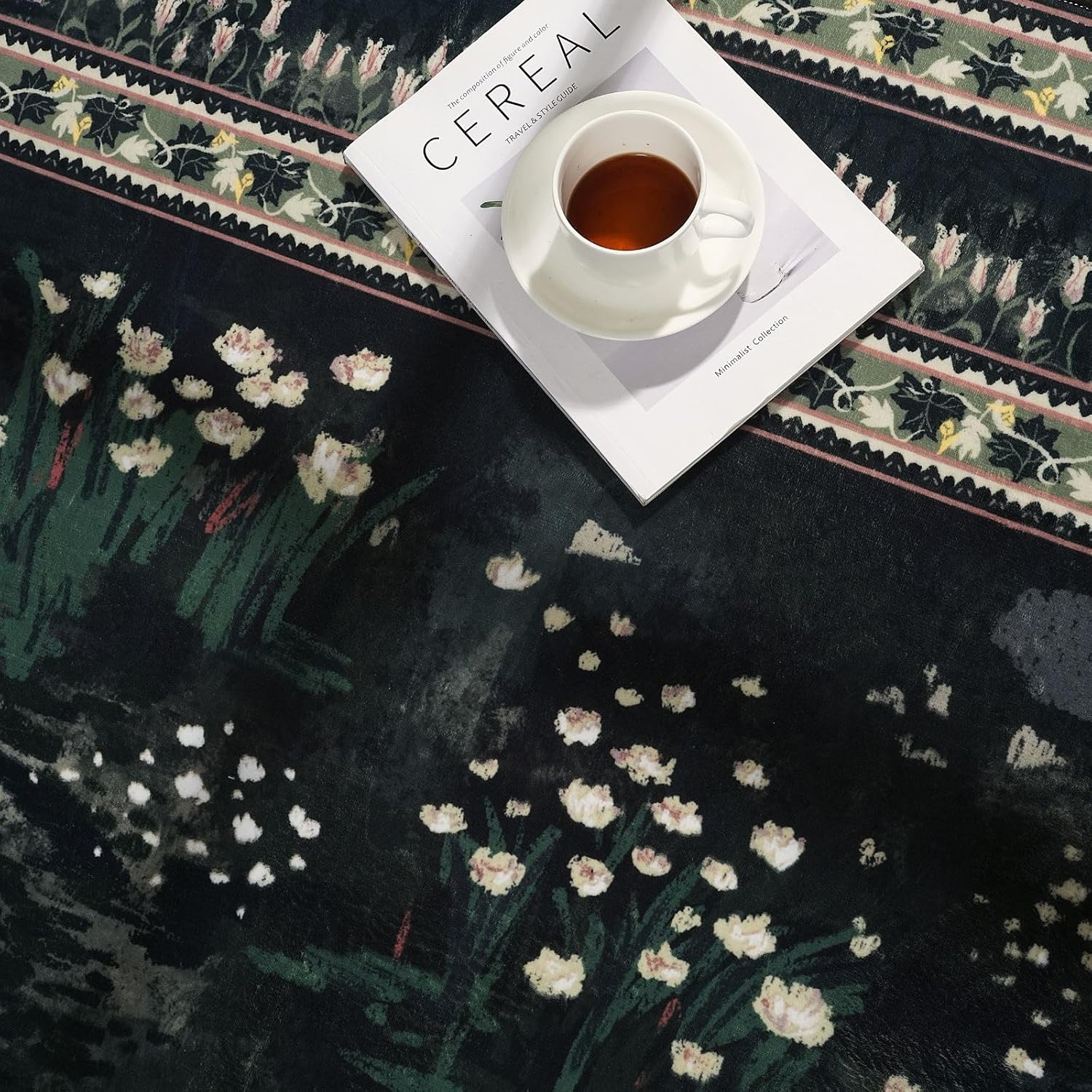 Thumbnail 6 de Rugcomf Runner Rug Impressionist-Style Vintage Kitchen Runner